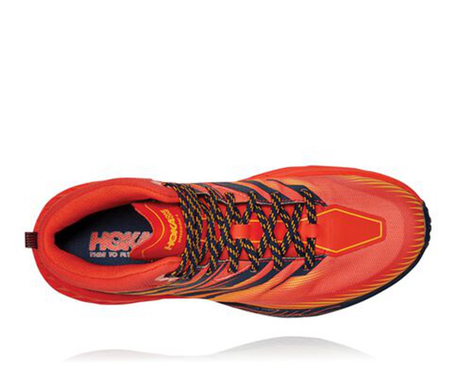 Hoka One One Speedgoat Mid Gore-Tex 2 Trailskor Herr - Röda - LYTNU-6230